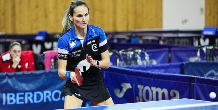 Marija Galonja en un partido del Museo de la Almendra. Foto: Priego TM