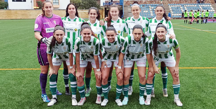 El once blanquiverde en Mogán. Foto: @CordobaFemenino