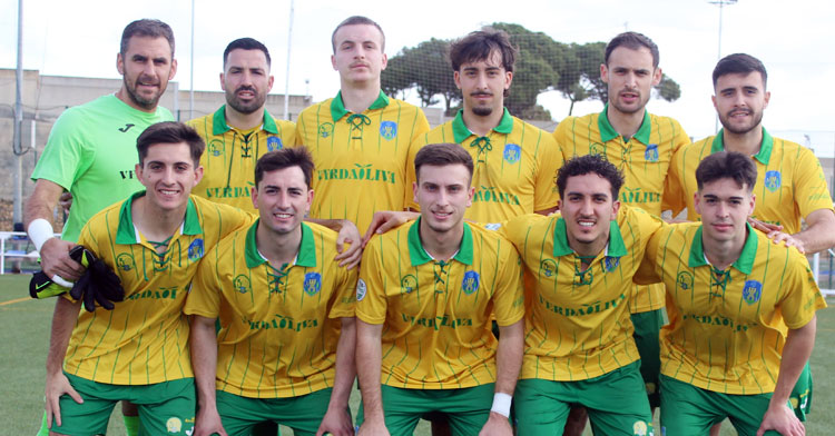 El once del Montilla en Pinzón. Foto: Montilla CF