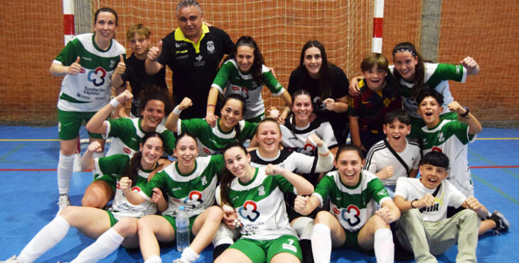 El Deportivo Córdoba Cajasur celebrando una de sus victorias de este curso en División de Honor Andaluza