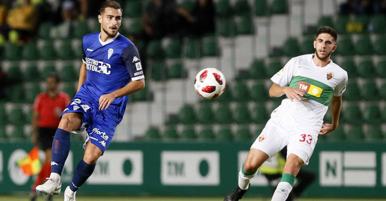 Luis Muñoz en la última visita del Córdoba a Elche.