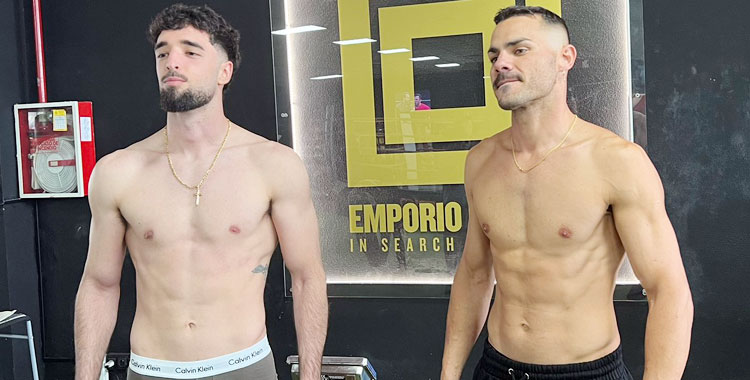 José Luis Navarro y su rival, Carlos Mena. Foto: @RobertoWhyte