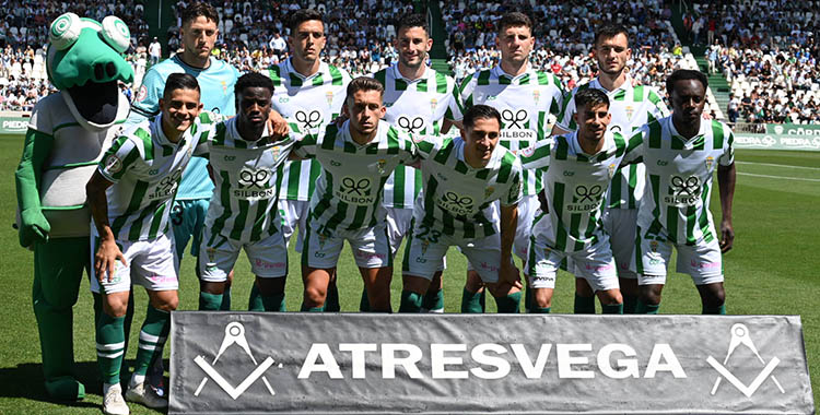 El once titular del Córdoba CF ante el Málaga.