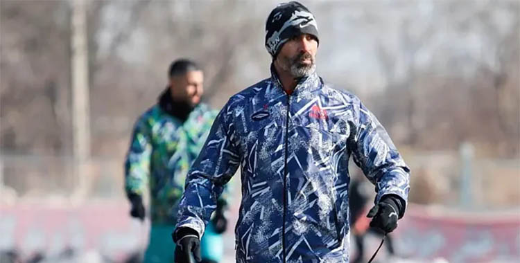 Paco Jémez durante uno de sus últimos entrenamientos en Irán.