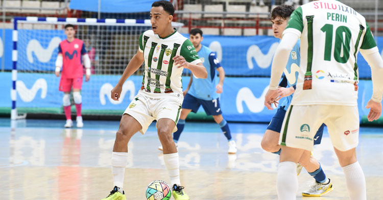 Pulinho en el partido previo del Córdoba Patrimonio en Torrejón de Ardoz. Foto: Movistar Inter