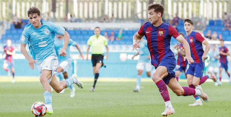 Celta Fortuna y Barça Atlètic dirimirán cuál acaba tercero y cuál cuarto en un duelo directo este sábado. Foto: Sport