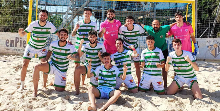 Una imagen del equipo de fútbol playa de la entidad. Foto: Córdoba Futsal