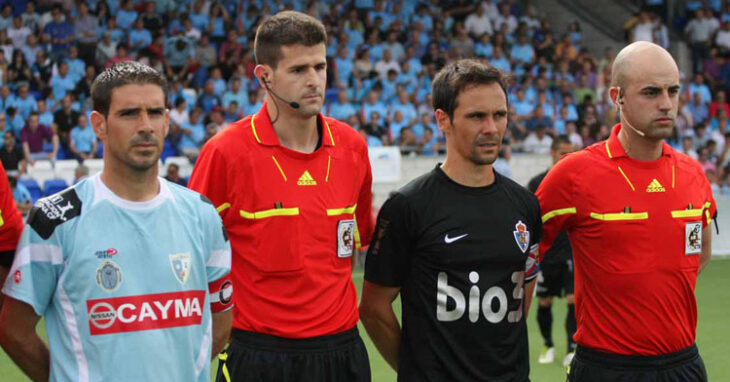 Sarmiento posando antes del Lucena-Ponferradina de 2012. Foto: Larrea