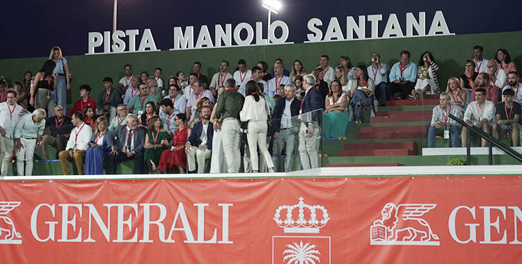 La panorámica de la ya pista central Manolo Santana de El Pandero.