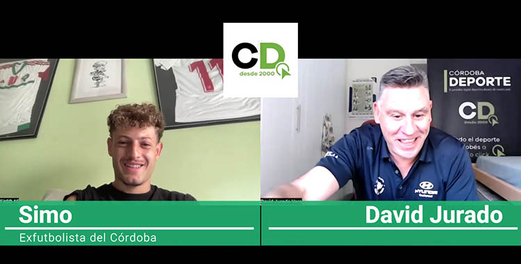 Simo durante su entrevista de despedida del cordobesismo con David Jurado.