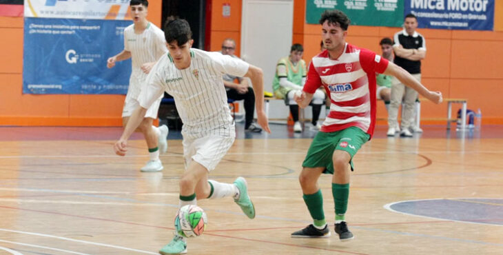 Alberto Requena en un partido como blanquiverde. Foto: Córdoba Futsal