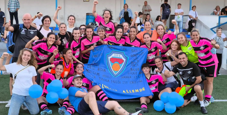 Las chicas del Salvador Allende no pudieron repetir la alegría de Huelva en Benalmádena. Foto: UD Salvador Allende