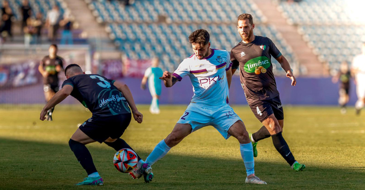 Miguel Cancelo en La Victoria con el Real Jaén. Foto cedido por el Ciudad de Lucena