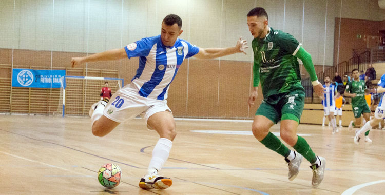 Pedro de la Cruz en un partido con el Leganés. Foto cedida por el CD Bujalance FS