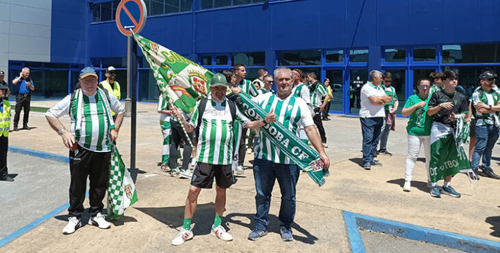 Aficionados del Córdoba en Ponferrada