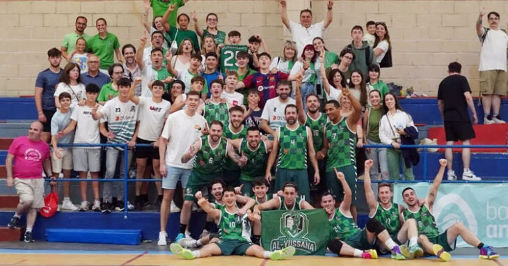 El Al-Yussana celebrando su ascenso a Liga Nacional N1. Foto: Al-Yussana