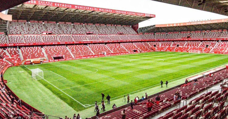Panorámica de El Molinón-Enrique Castro 'Quini'. Foto: Real Sporting de Gijón