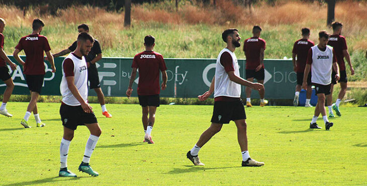 Adri Lapeña y Xavi Sintes la conclusión del entrenamiento.
