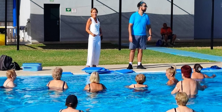 Imagen de una de las piscinas donde se ha implantado el Programa de Actividad Física. Foto: Imdeco