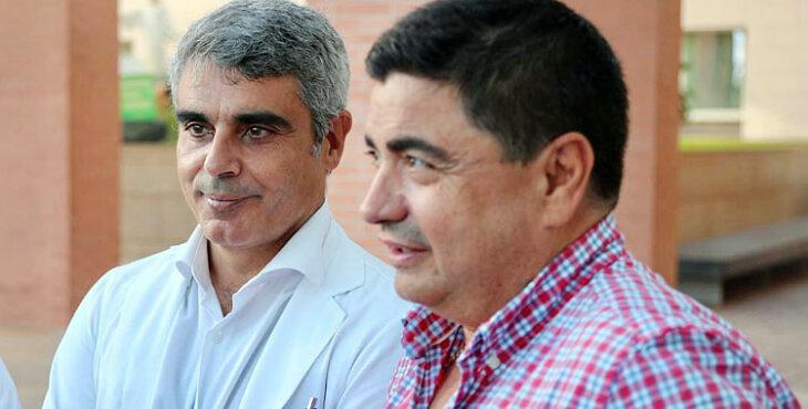 José García Román atendiendo a los medios de comunicación. Foto: Córdoba Patrimonio