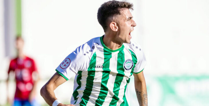 Marcos Corral en un partido con el Juventud Torremolinos. Foto cedida por el CD Pozoblanco