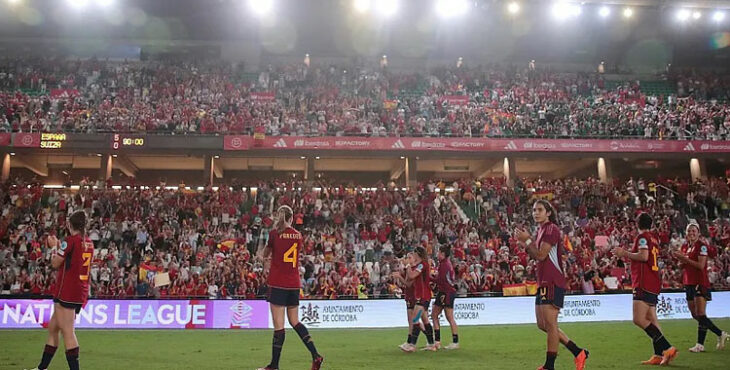 Una imagen del Nuevo Arcángel cuando acogió la visita de la Selección Española Femenina. Foto: RFEF