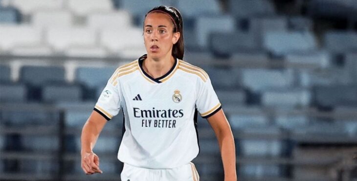 Rocío Gálvez, la temporada pasada en un partido con el Real Madrid. Foto: Twitter.