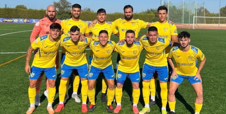 Once inicial del Palma del Río en su partido ante el Rociana. Foto: Atlético Palma del Río.