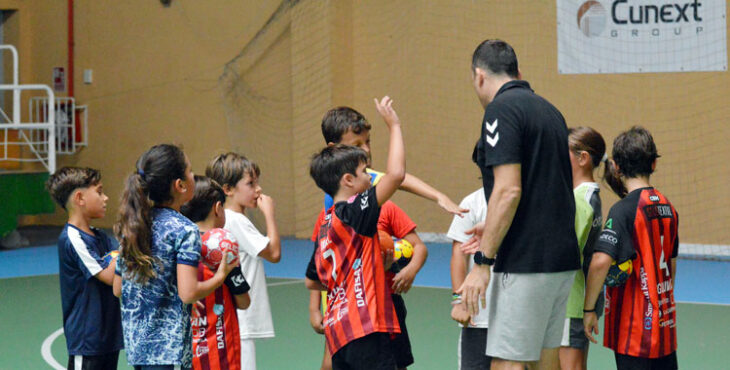 Un momento de los chicos y chicas practicantes en Fátima. Foto: CBM