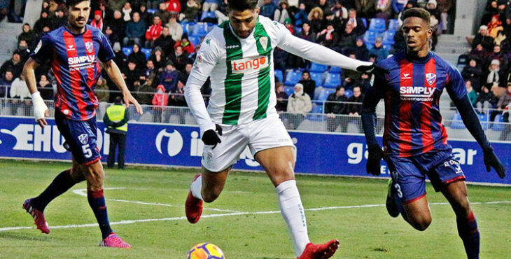 El partido del Córdoba en Huesca hace unos años. Foto: CCF