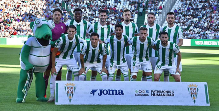 El once inicial del Córdoba CF ante el Racing de Ferrol.