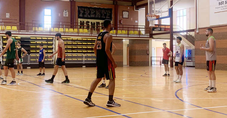 Jugadores del Peñarroya durante un entrenamiento. Foto: CP Peñarroya