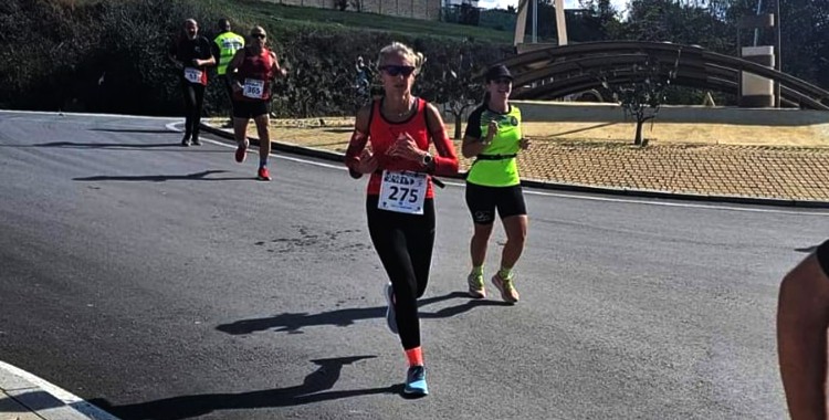 Atletas durante la Carrera Ciudad de Aguilar. Foto: Manuel Muñoz