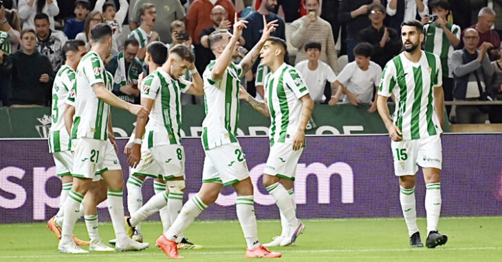 Casas celebrando su gol al Cartagena. Foto: Natalia Román