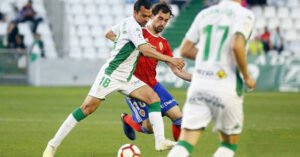 De las Cuevas en la última visita del Zaragoza a El Arcángel.