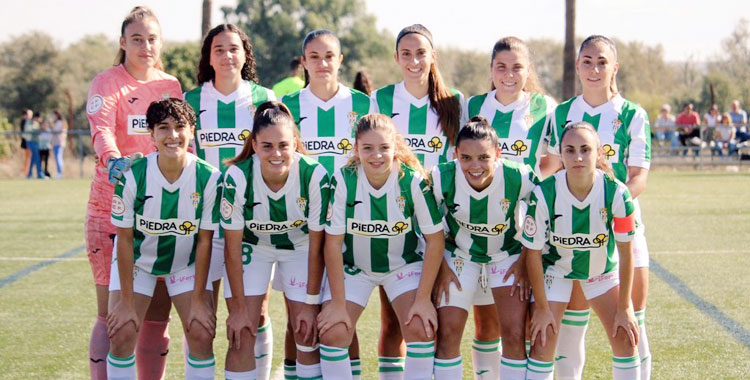 El once inicial blanquiverde en la Ciudad Deportiva. Foto: @CordobaFemenino