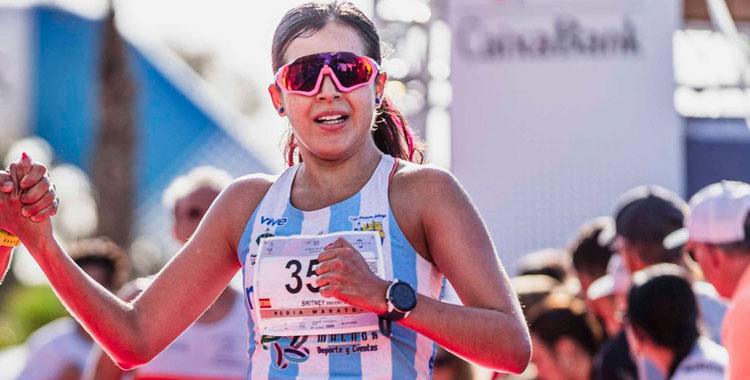 Britney Briceño en una imagen de archivo. Foto: Club Atletismo Málaga