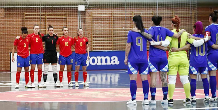 Cristina fue titular en uno de los dos duelos España-Argentina de esta semana. Foto: RFEF