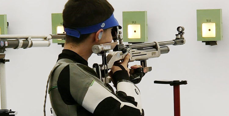Lucas Muñoz durante la competición en Mollet del Vallés