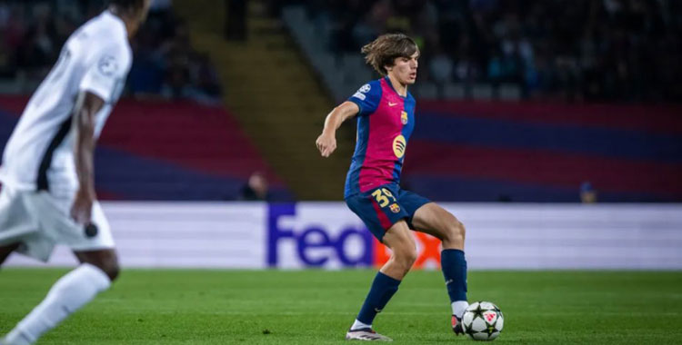 Andrés Cuenca jugando con la blaugrana