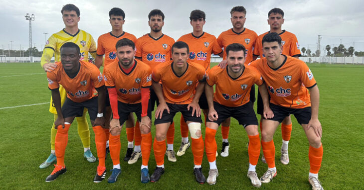 Once del Pozoblanco en su visita al Atlético Onubense. Foto: CD Pozoblanco