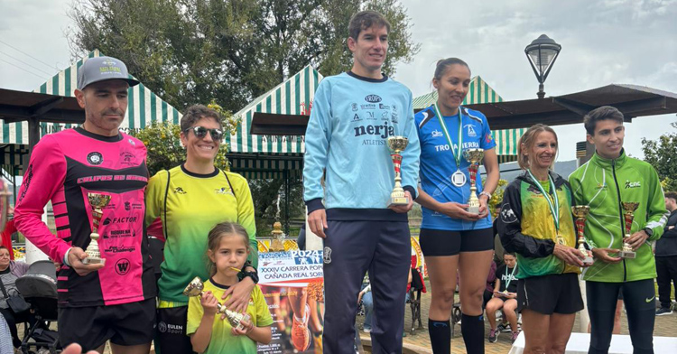 Cristóbal Ortigosa y Lisa Esquivel se impusieron en la Cañada Real Soriana. Foto: Trotasierra