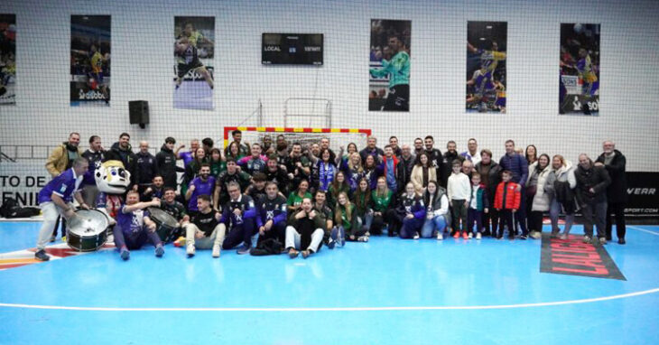 Celebración del Ángel Ximénez de su triunfo ante el Bada Huesca. Foto: Ángel Ximénez