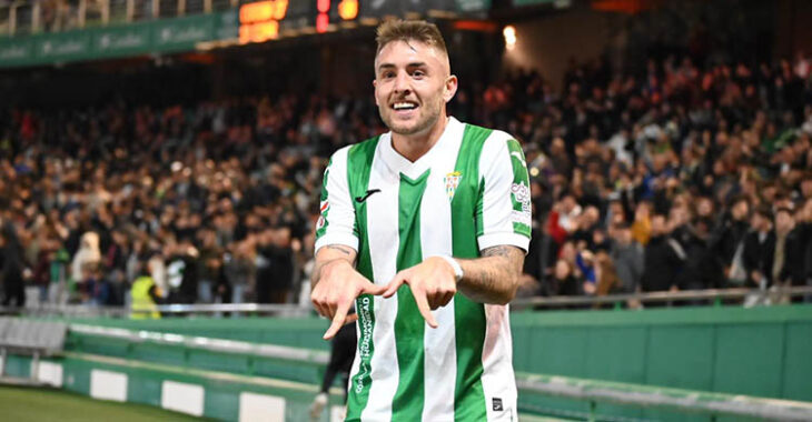 Casas celebrando el 2-1 de el martes al Eibar. Autora: Natalia Román