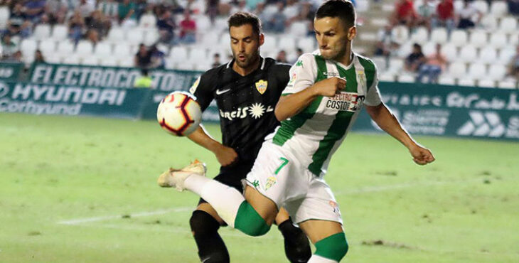 Un lance del último Córdoba-Almería de liga en el Nuevo Arcángel. Foto: CCF