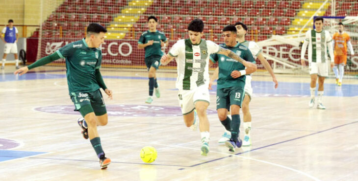 El filial blanquiverde dio buena cuenta del Alcalá. Foto: Edu Luque / Córdoba Futsal