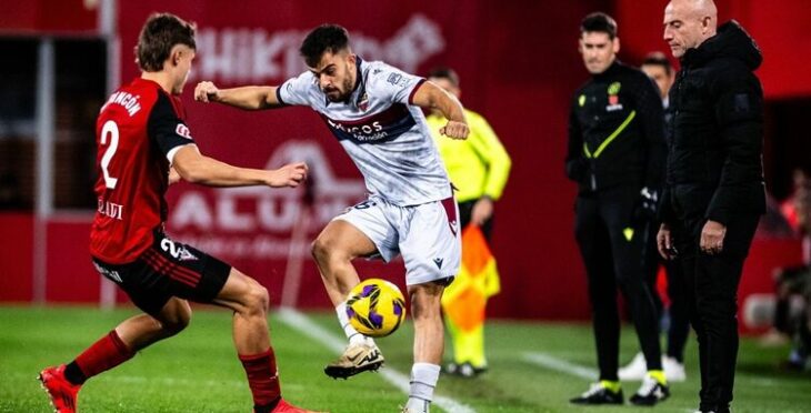 El Levante en su partido más reciente frente al Mirandés. Foto: Levante UD