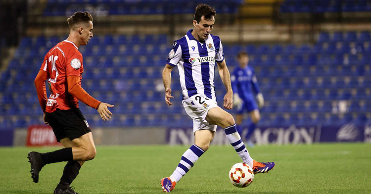 Magunazelaia con la Real Sociedad en Copa del Rey. Foto: Real Sociedad