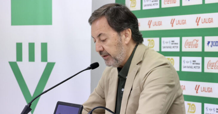 Fernández Monterrubio en sala de prensa el 10 de octubre. Foto: CCF