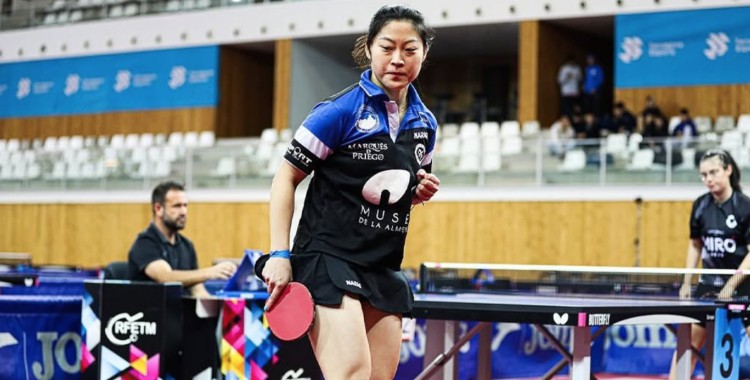 Jiaqi Meng, una de las jugadpras del Museo de la Almendra Francisco Morales. Foto: RFETM